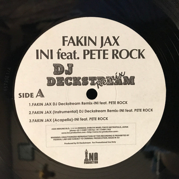 INI / The Beatnuts - DJ Deckstream Remixes (12"", P/Unofficial, Promo)