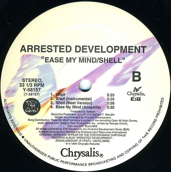 Arrested Development - Ease My Mind (12"")
