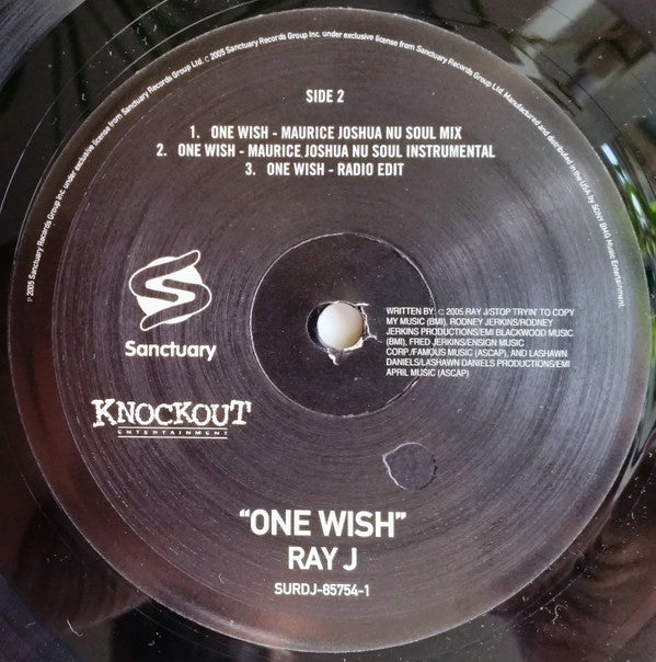 Ray J - One Wish (Remix) (12"")