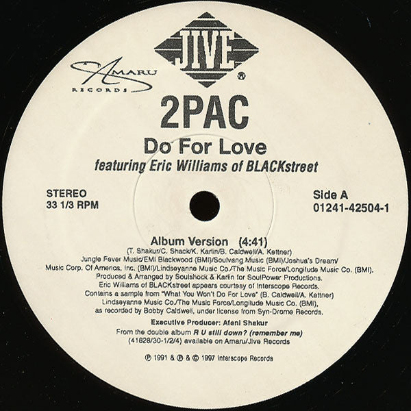 2Pac - Do For Love(12", Single)