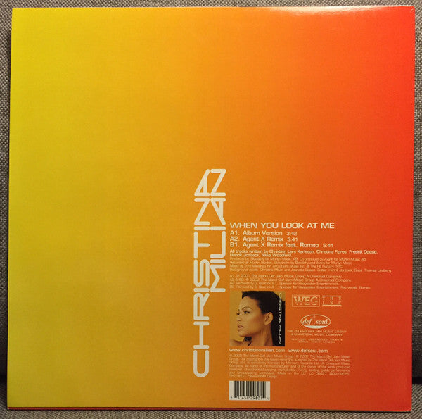 Christina Milian - When You Look At Me (12"")