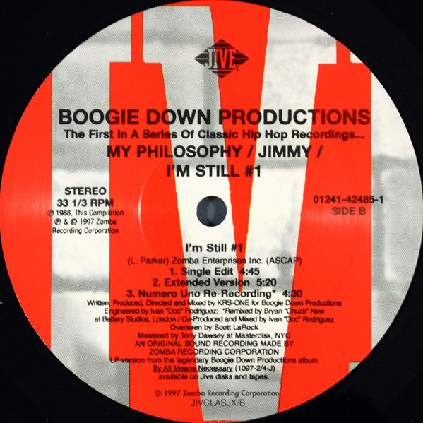 Boogie Down Productions - My Philosophy / Jimmy / I'm Still #1 (12"")
