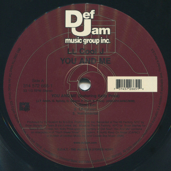 LL Cool J - You And Me (12"", Single)
