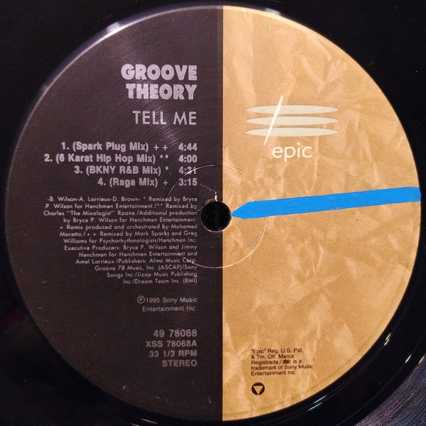 Groove Theory - Tell Me (The Remixes) (12"")