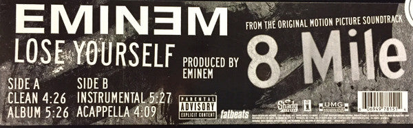 Eminem - Lose Yourself (12"")