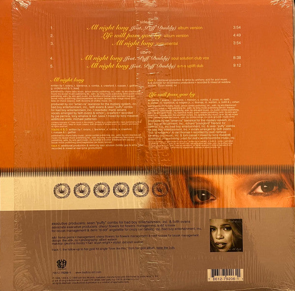 Faith Evans Feat. Puff Daddy - All Night Long (12"", Single, RM)