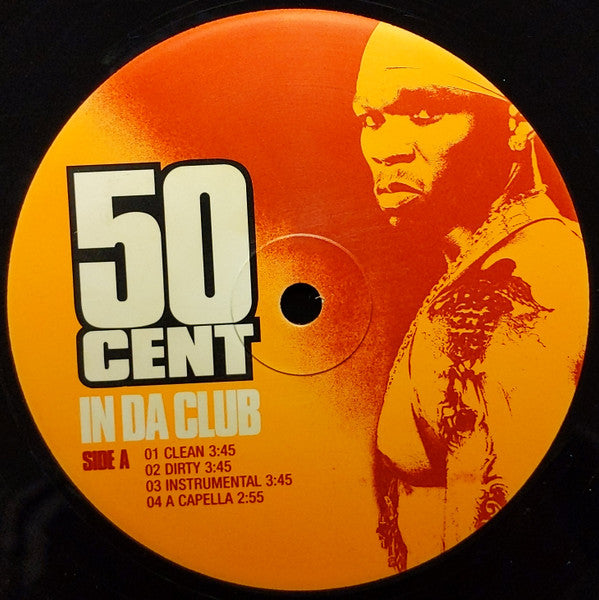 50 Cent - In Da Club / Backdown (12"", Single)