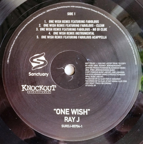 Ray J - One Wish (Remix) (12"")