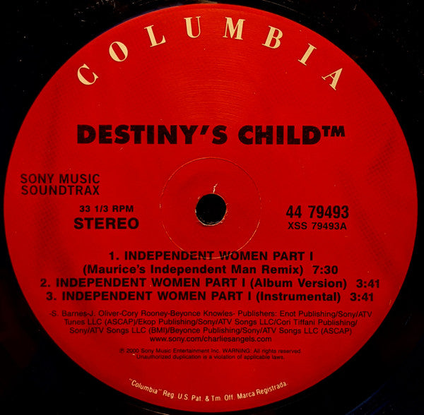 Destiny's Child - Independent Women Part I (12"")