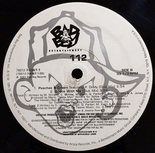 112 - Peaches & Cream / Dance With Me (12"")