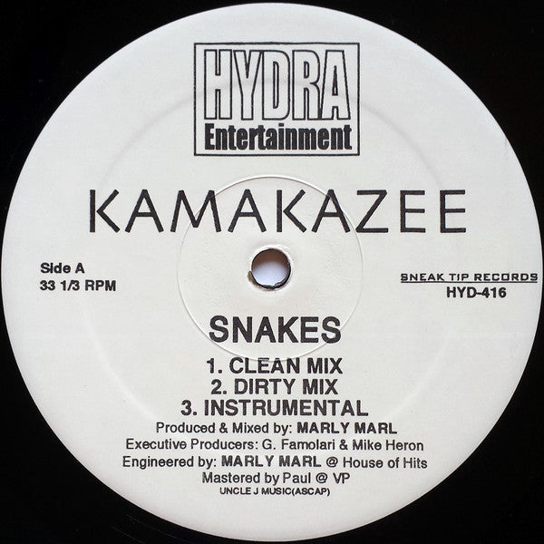 Kamakazee - Snakes / Spread It (Remix) (12"")