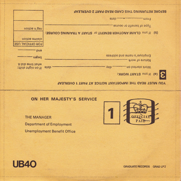 UB40 - Signing Off (LP, Album + 12"")