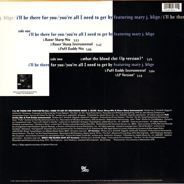 Method Man - I'll Be There For You / You're All I Need To Get By(12...