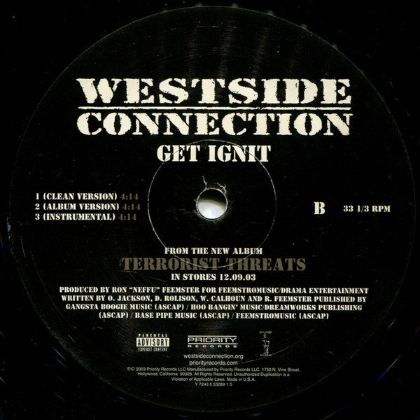 Westside Connection - Gangsta Nation (12"")