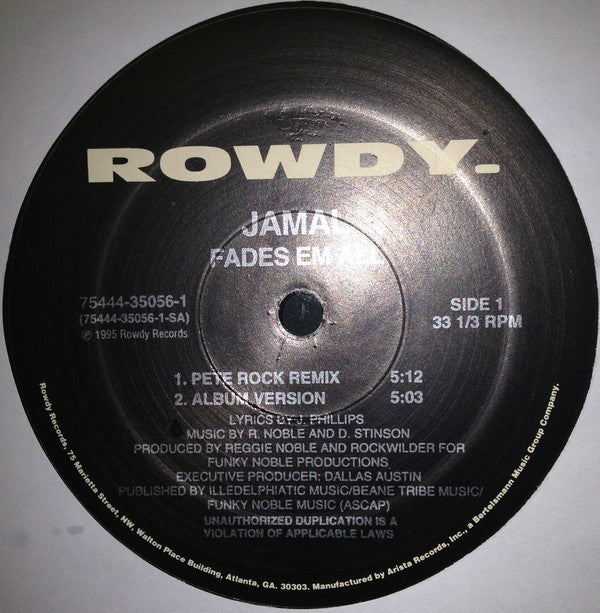 Jamal (2) - Fades Em All (Pete Rock Remix) (12"")