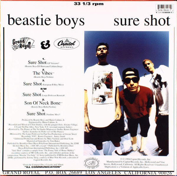 Beastie Boys - Sure Shot (12"", Single)