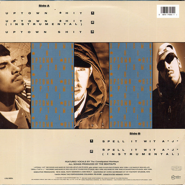 Kurious Featuring The Constipated Monkeys - Uptown *hit (12"")