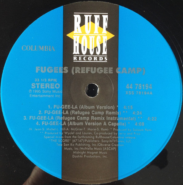 Fugees (Refugee Camp)* - Fu-Gee-La (12"")