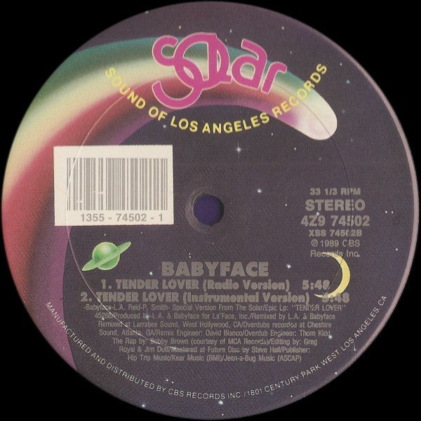 Babyface - Tender Lover (12"")