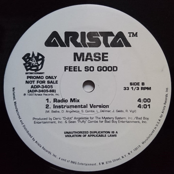 Mase - Feel So Good (12"", Promo)