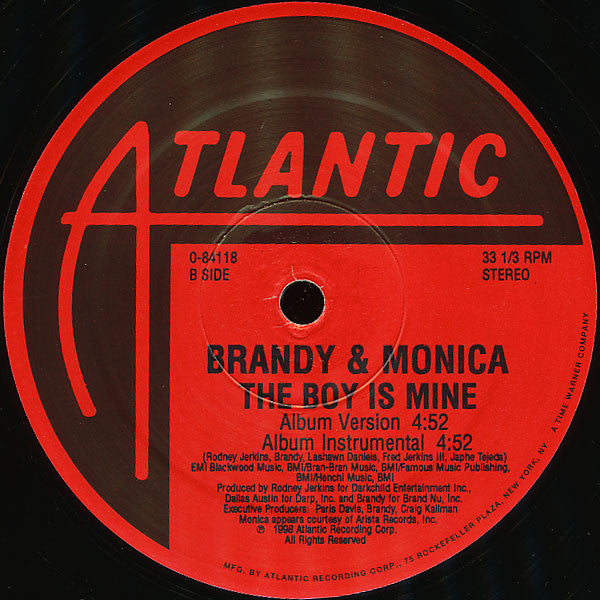Brandy (2) & Monica - The Boy Is Mine (12"")