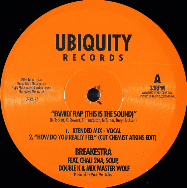 Breakestra - Family Rap (This Is The Sound) (12"", Single)
