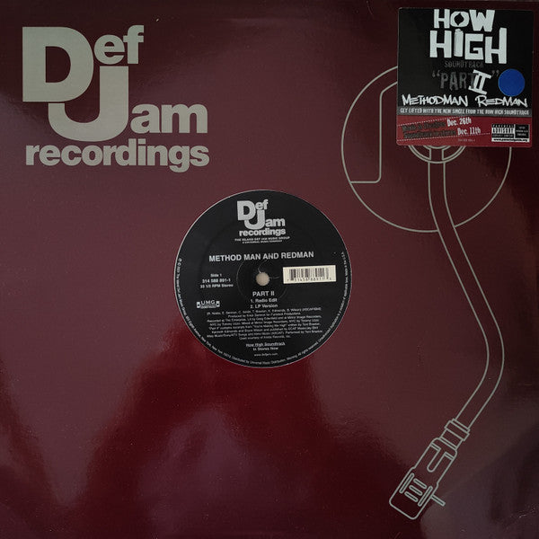 Method Man & Redman - How High Soundtrack ""Part II"" (12"")