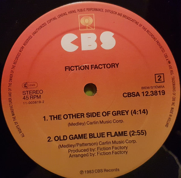 Fiction Factory - Ghost Of Love (12"")