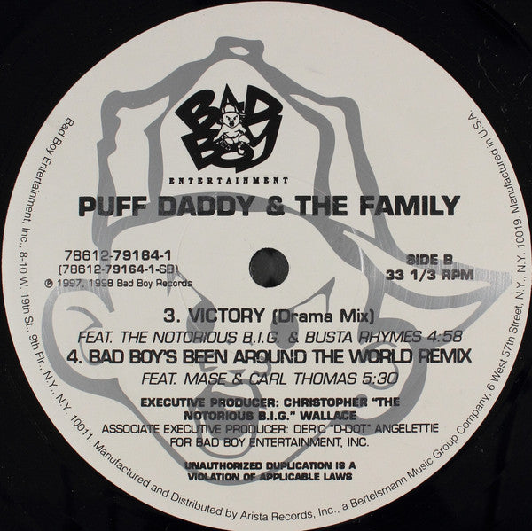 Puff Daddy & The Family - Victory (Remixes) (12"", Single)