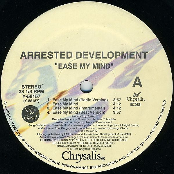 Arrested Development - Ease My Mind (12"")