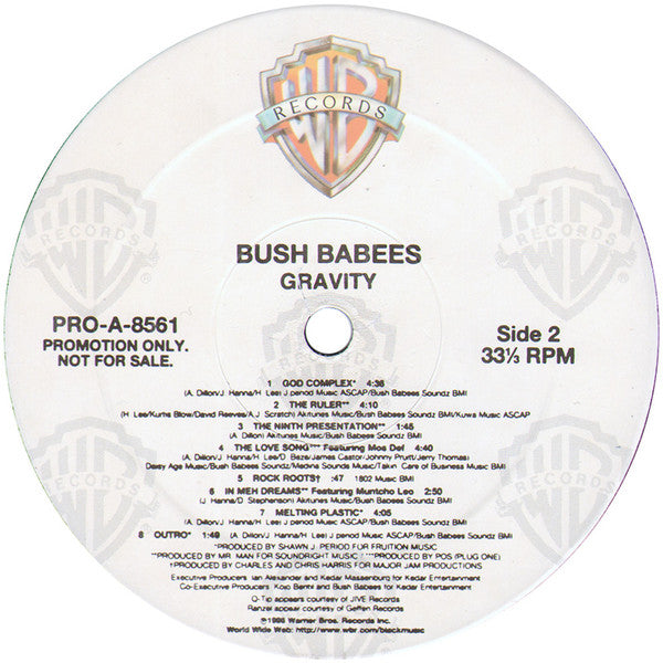 Bush Babees* - Gravity (LP, Album, Promo)
