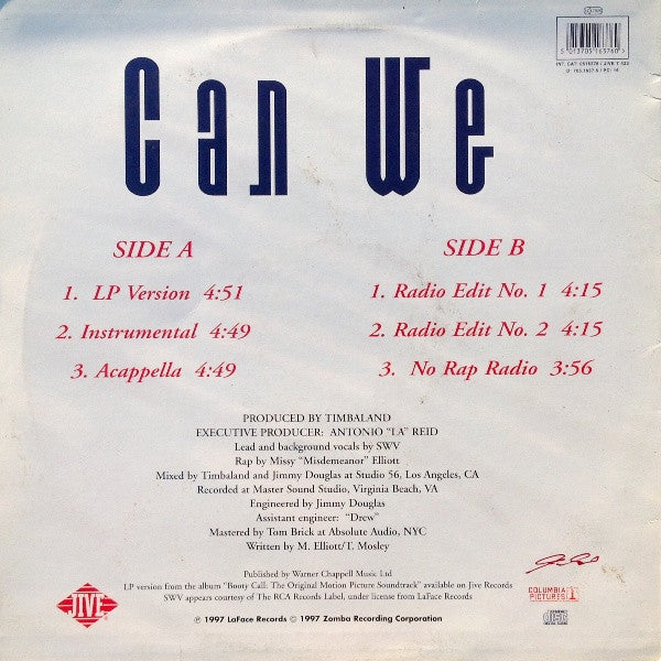 SWV - Can We (12"")
