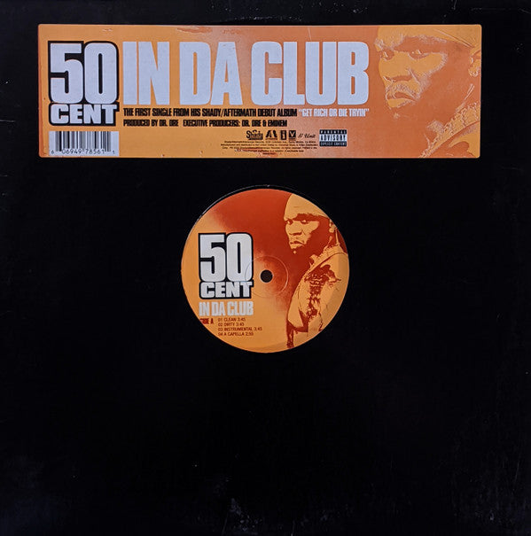 50 Cent - In Da Club / Backdown (12"", Single)
