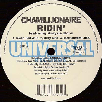 Chamillionaire - Ridin' / Southern Takeover (12"")