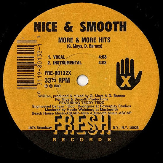 Nice & Smooth - More & More Hits (12"")