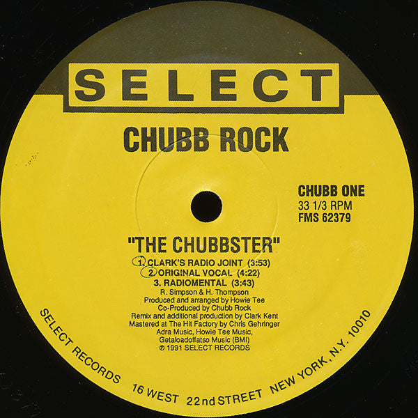 Chubb Rock - The Chubbster (12"", Maxi)