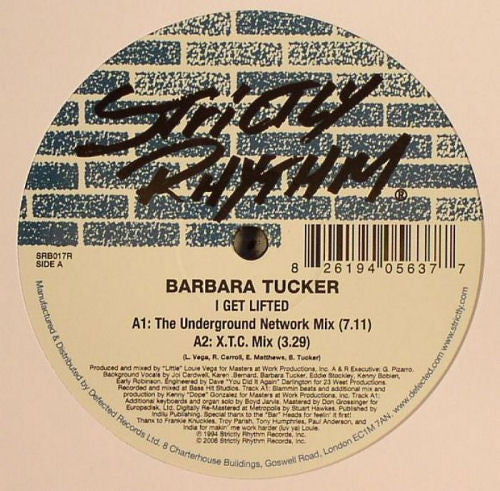 Barbara Tucker - I Get Lifted (12"", RM)