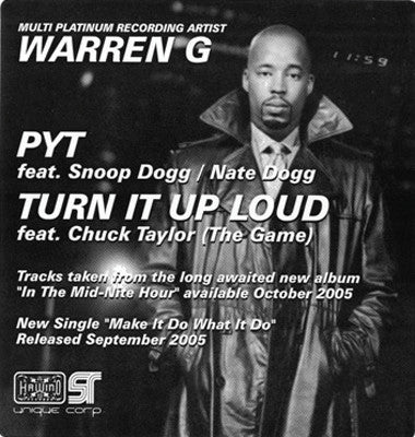 Warren G - PYT / Turn It Up Loud (12"", TP)