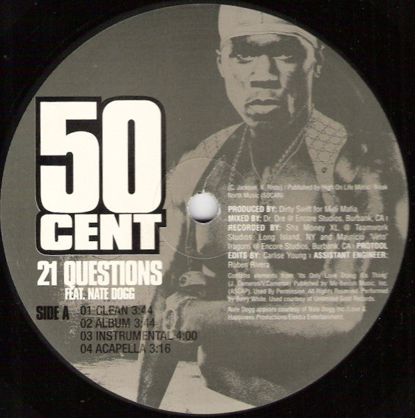 50 Cent - 21 Questions / Many Men [Wish Death] (12"")