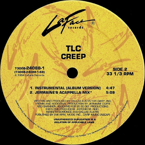 TLC - Creep (12"", Single)