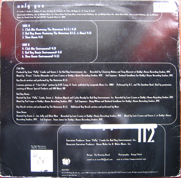 112 - Only You (Remix) (12"")