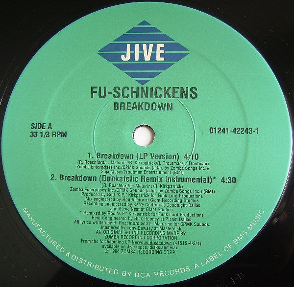 Fu-Schnickens - Breakdown (12"")