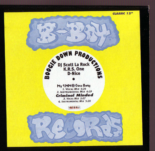 Boogie Down Productions - My 9mm Goes Bang / Criminal Minded(12", RE)