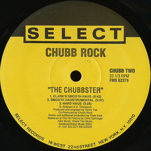 Chubb Rock - The Chubbster (12"", Maxi)