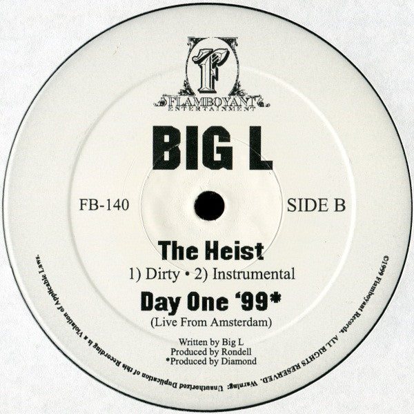 Big L - We Got This / The Heist / Day One '99 (12"")