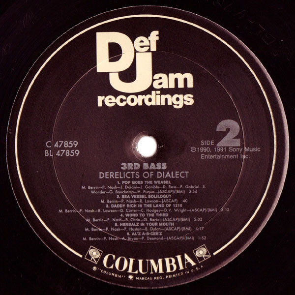 3rd Bass - Derelicts Of Dialect (2xLP, Album)