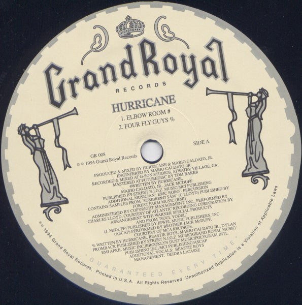 Hurricane (2) - Elbow Room / Four Fly Guys (12"")