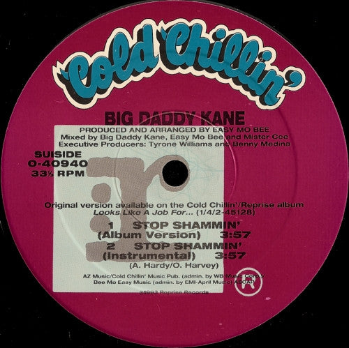 Big Daddy Kane - Very Special / Stop Shammin' (12"")