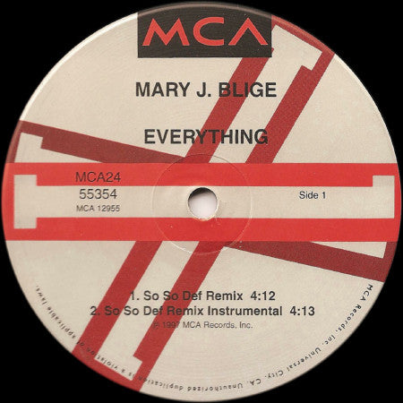 Mary J. Blige - Everything (2x12"", Single)