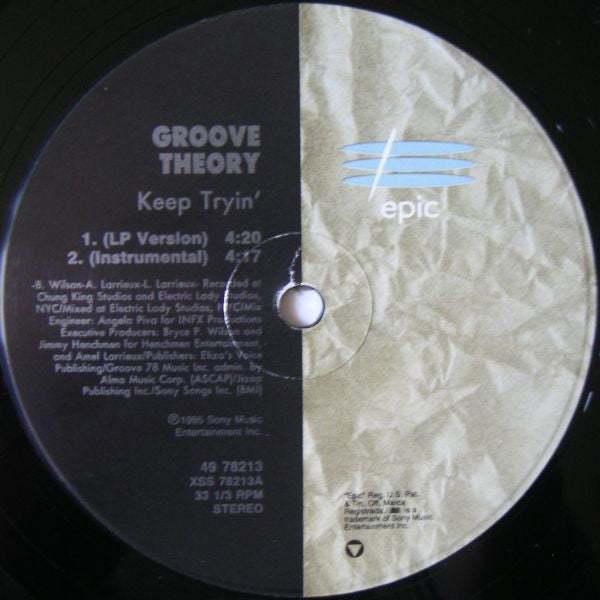 Groove Theory - Keep Tryin' (12"")